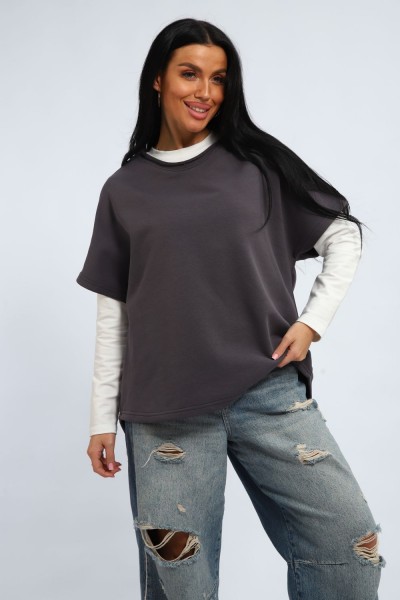 Жилет женский 348 - серый (НТ) Жилет женский 348 - серый (НТ)