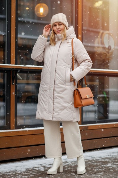 Куртка верблюжья шерсть, арт.316 - светло-бежевый (НТ)