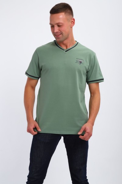 Футболка мужская 059 - оливковый (НТ)