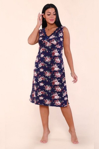 917 Сорочка из вискозы - темно-синий (НТ) 917 Сорочка из вискозы - темно-синий (НТ)