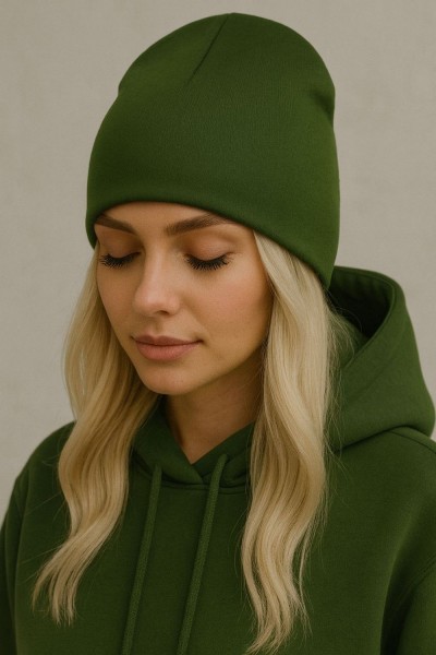 Шапка Арт. 001 - темно-зеленый (НТ) Шапка Арт. 001 - темно-зеленый (НТ)