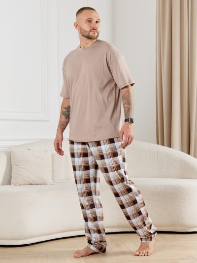 Брюки мужские Тор-1 клетка коричневая (ВИТ) Брюки мужские Тор-1 клетка коричневая (ВИТ)