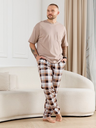 Брюки мужские Тор-1 клетка коричневая (ВИТ) Брюки мужские Тор-1 клетка коричневая (ВИТ)