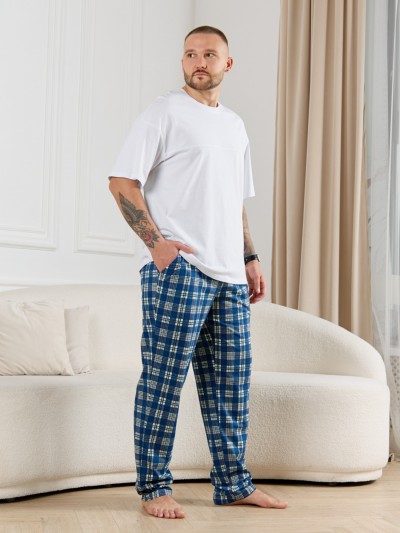 Брюки мужские Тор-1 клетка синяя (ВИТ) Брюки мужские Тор-1 клетка синяя (ВИТ)