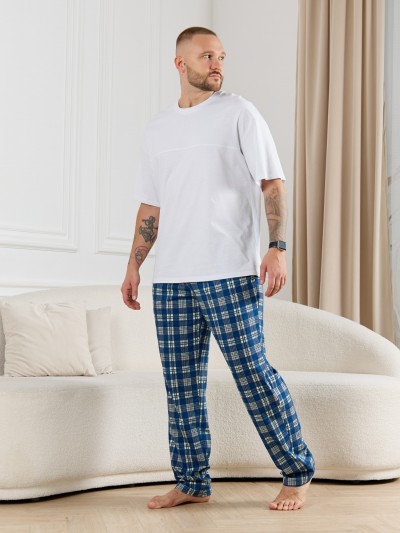 Брюки мужские Тор-1 клетка синяя (ВИТ) Брюки мужские Тор-1 клетка синяя (ВИТ)