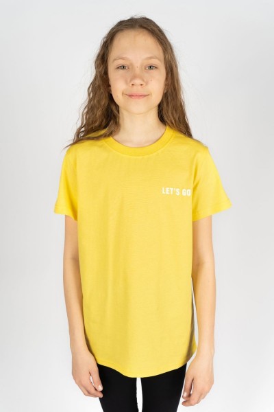 Футболка для девочки 51268 детская - светло-желтый (НТ)