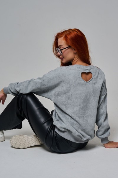 67189 толстовка женская - серый-винтаж (НТ)