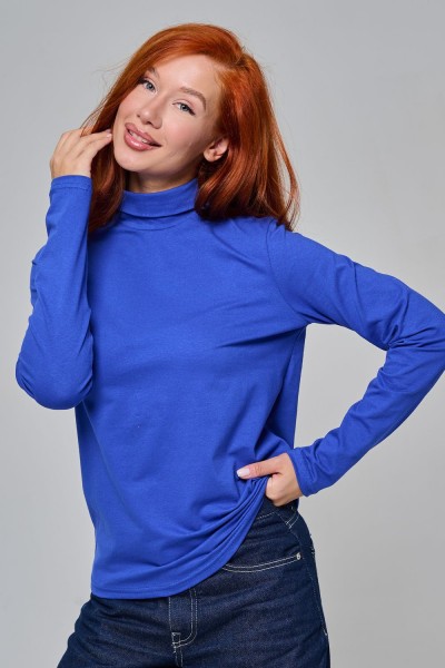14439-2 Водолазка женская - василек (НТ)