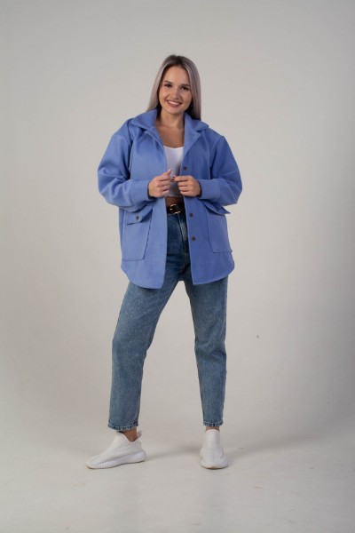 Жакет утепленный женский - голубой (НТ)