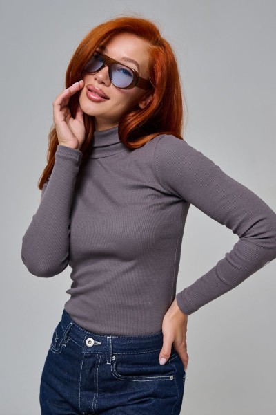 Водолазка женская 14439 - темно-серый (НТ)