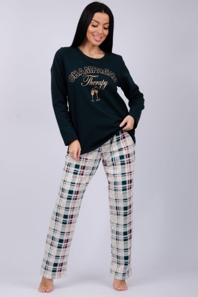 Пижама Шампань - зеленый, беж (НТ)