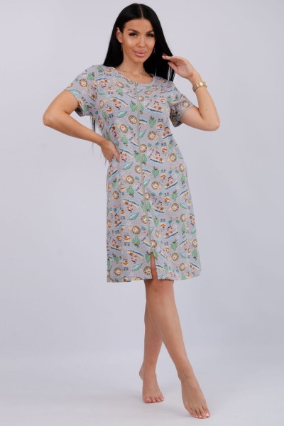 Халат Красотка - серый (НТ)