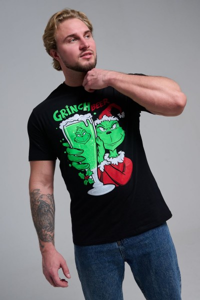 8582 футболка унисекс - черный+гринч (НТ)