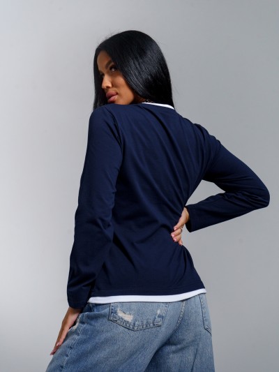 Лонгслив Рига (синий) (AD)