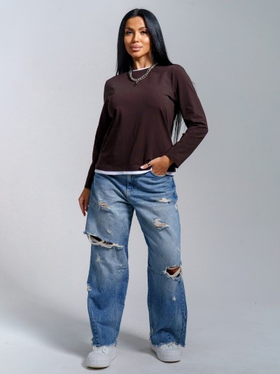 Лонгслив Рига (шоколад) (AD)