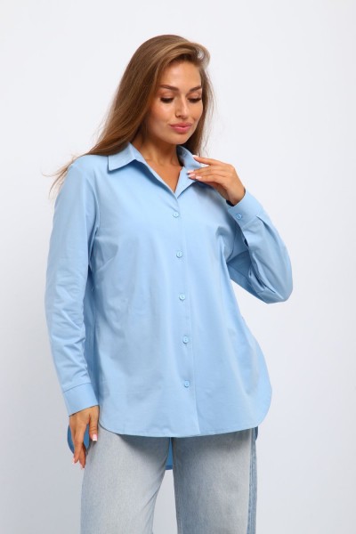 Женская рубашка 31985 - голубой (НТ)