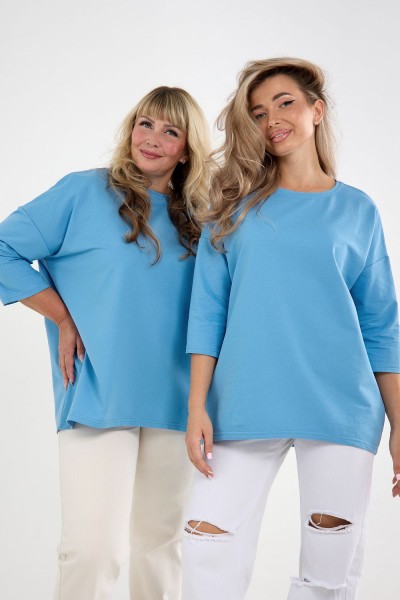 Кофта Футер life - голубой (НТ)