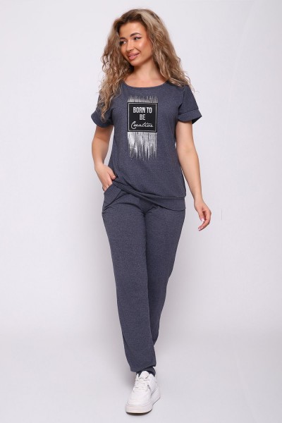 Костюм 51201 - темно-серый меланж (НТ) Костюм 51201 - темно-серый меланж (НТ)