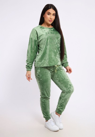 Костюм велюровый 635П - оливковый (НТ) Костюм велюровый 635П - оливковый (НТ)