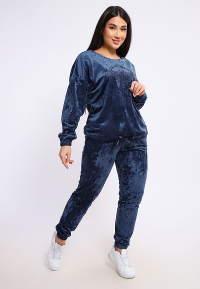 Костюм велюровый 635П - синий (НТ) Костюм велюровый 635П - синий (НТ)