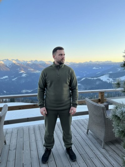 52722 Костюм мужской флисовый - хаки (НТ)