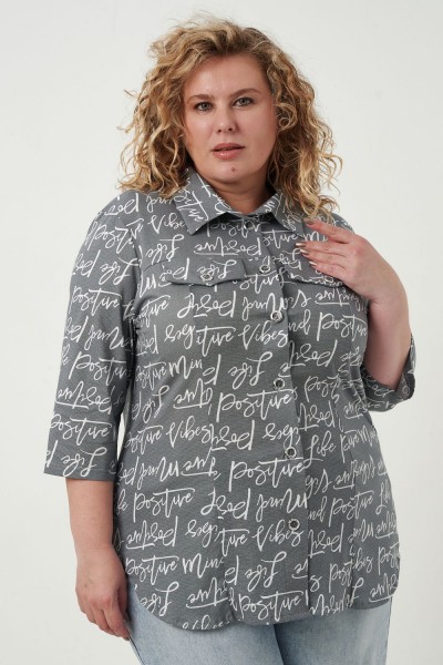 Рубашка женская 83605 - серый (НТ)