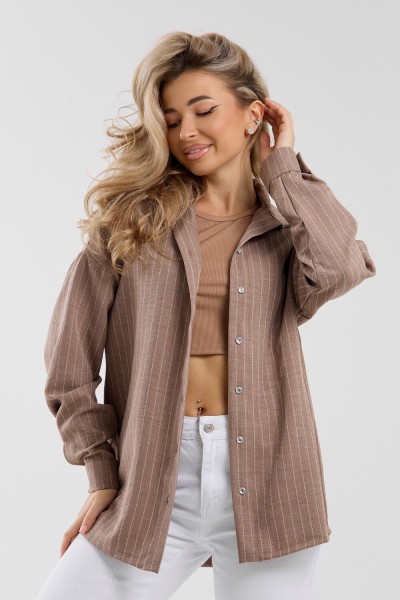 Рубашка 36987 - коричневый (НТ)