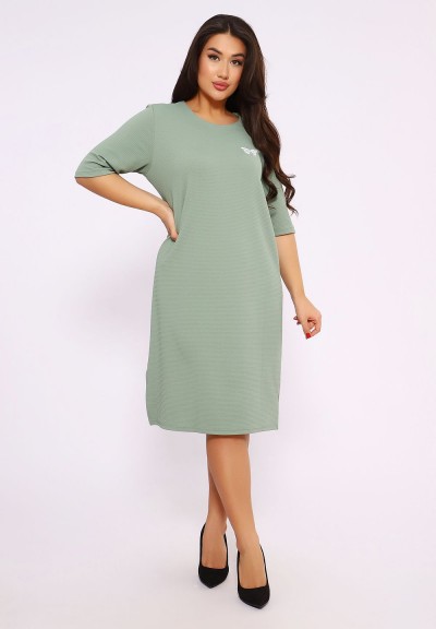 746 Платье трикотажное - оливковый (НТ) 746 Платье трикотажное - оливковый (НТ)