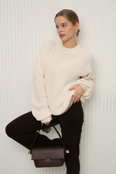 84505 Джемпер женский - молочный (НТ) 84505 Джемпер женский - молочный (НТ)