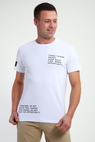 Футболка мужская 052 - белый (НТ)