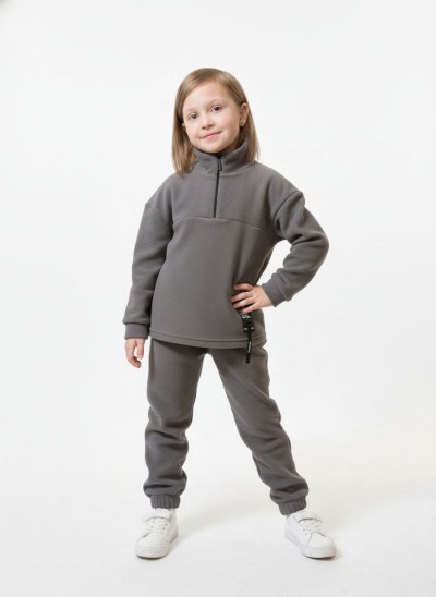 Костюм детский флисовый - серый (НТ)