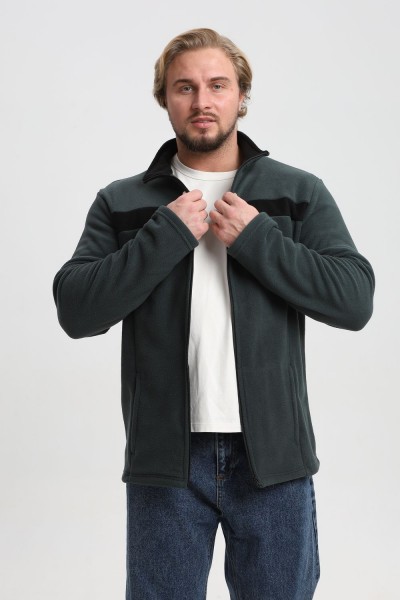 23 Кофта с молнией - зеленый (НТ)