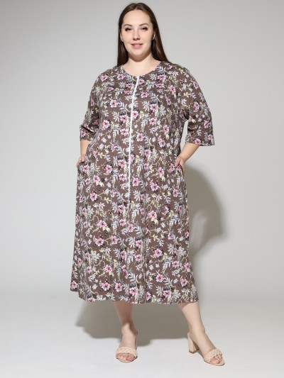 Халат Зима коричневый Халат Зима коричневый