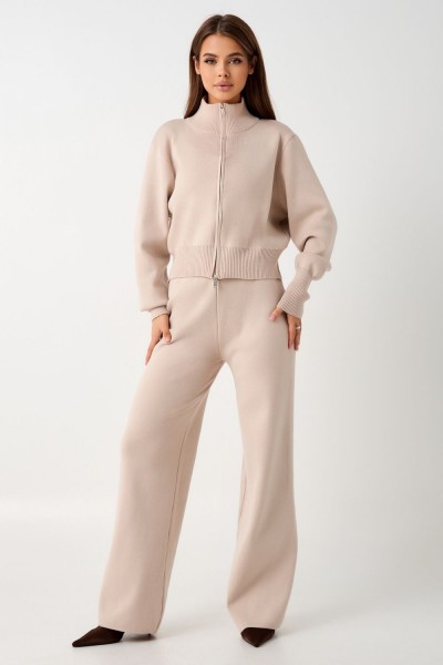 Костюм вязаный теплый с брюками и кофтой #1 (НТ)