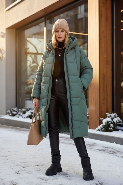 Зимняя куртка, большие размеры арт.6679-1 - бирюзовый (НТ) Зимняя куртка, большие размеры арт.6679-1 - бирюзовый (НТ)
