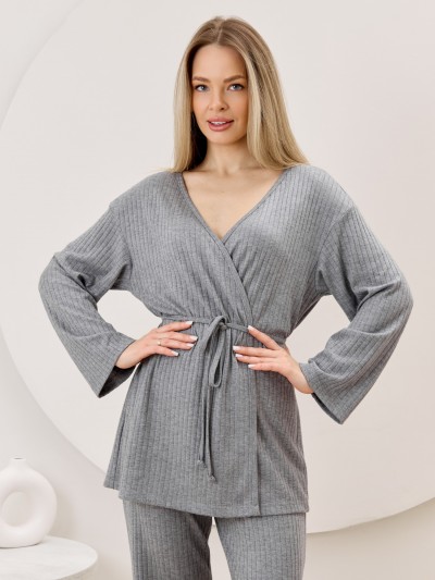 Кардиган-кимоно Эвила-1 серый Кардиган-кимоно Эвила-1 серый