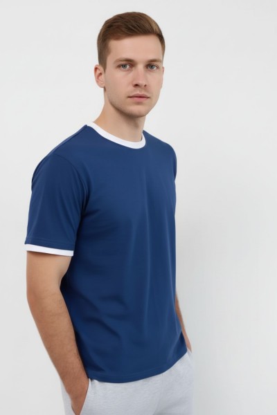 14481 футболка мужская - темно-синий+белый (НТ) 14481 футболка мужская - темно-синий+белый (НТ)
