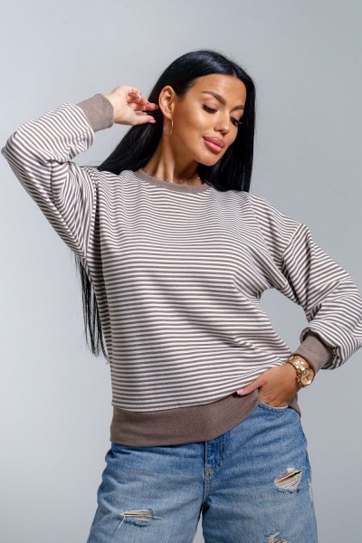 Свитшот Мелиса - шоколад (НТ) Свитшот Мелиса - шоколад (НТ)