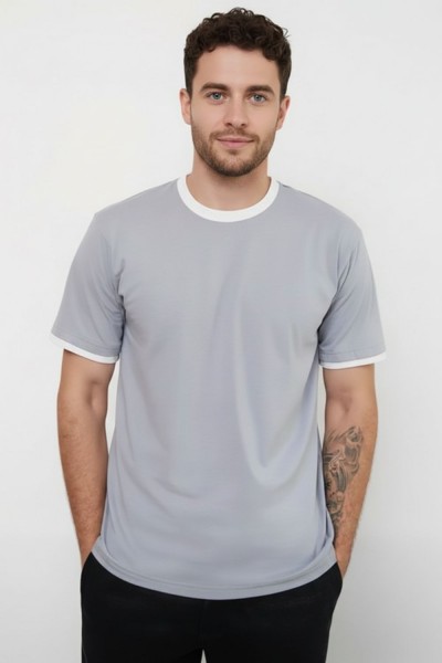 14481 футболка мужская - серый+белый (НТ) 14481 футболка мужская - серый+белый (НТ)