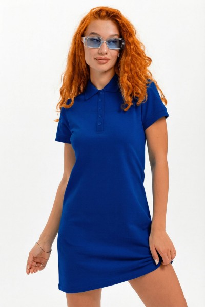 14413-1 платье поло - электрик (НТ)