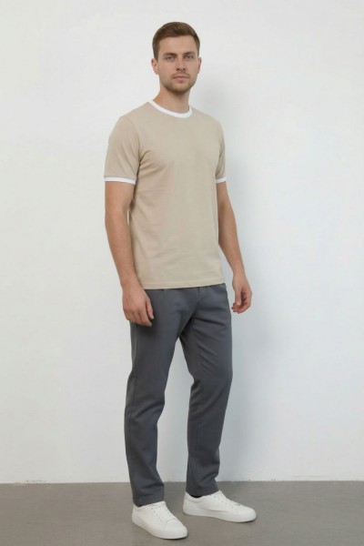 14481 футболка мужская - бежевый (НТ)
