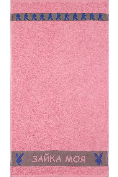 Полотенце махровое - Зайка моя (розовый) (И.Т)