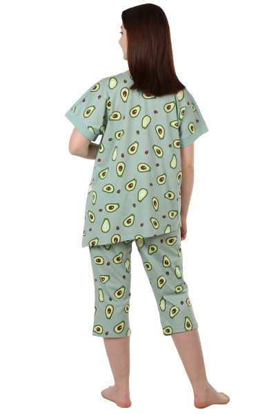 Пижама бриджи - Авокадо зеленый 1397К (ОТ)