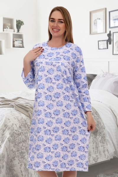 Сорочка Камбрия - синий (НТ)