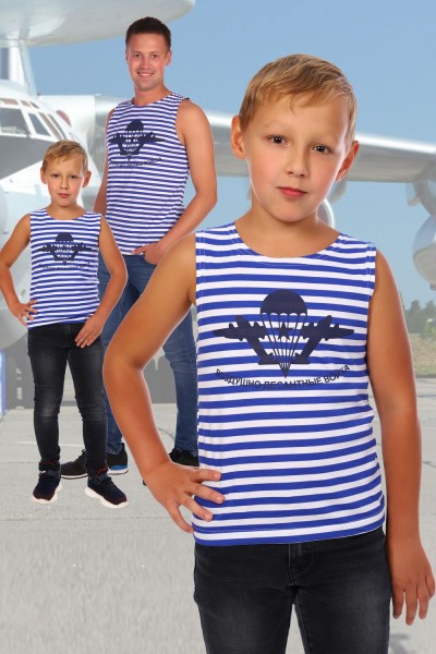 Майка 4607 детская - синий (НТ) Майка 4607 детская - синий (НТ)