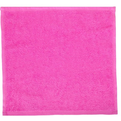 Салфетка махровая гладкокрашеная (10 шт.) - ярко-розовый (НТ)