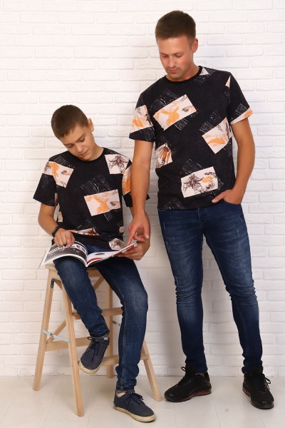 Футболка 15024 - черный (НТ)