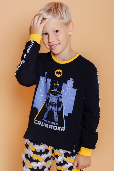 Свитшот 22735 детский BATMAN - черный (НТ) Свитшот 22735 детский BATMAN - черный (НТ)