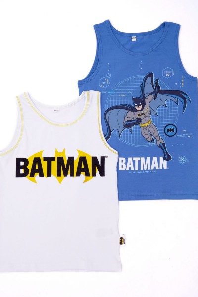 Комплект маек 22739 детских (2 шт.) BATMAN - белый-светло-синий (НТ) Комплект маек 22739 детских (2 шт.) BATMAN - белый-светло-синий (НТ)