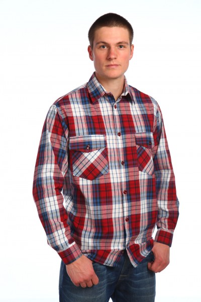 Рубашка мужская - Шотландка дл.рукав (SAIL)